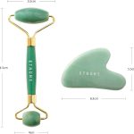 Jade Roller Gua Sha Set - (Mint Colour)