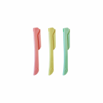Prinsia Eyebrow Razor (With Curve) - 3pcs